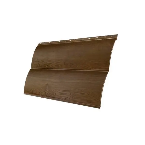 Металлический сайдинг Гранд Лайн / Grand Line профиль Блок-хаус, Print 0.45, цвет Antique Wood (Античный дуб) Grand Line