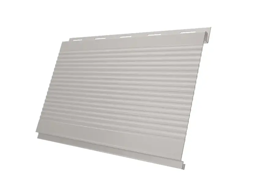 Металлический сайдинг Гранд Лайн / Grand Line профиль Вертикаль, GreenCoat Pural Matt 0.5, цвет RR 21 светло-серый (RAL 7040) Grand Line подробное изображение