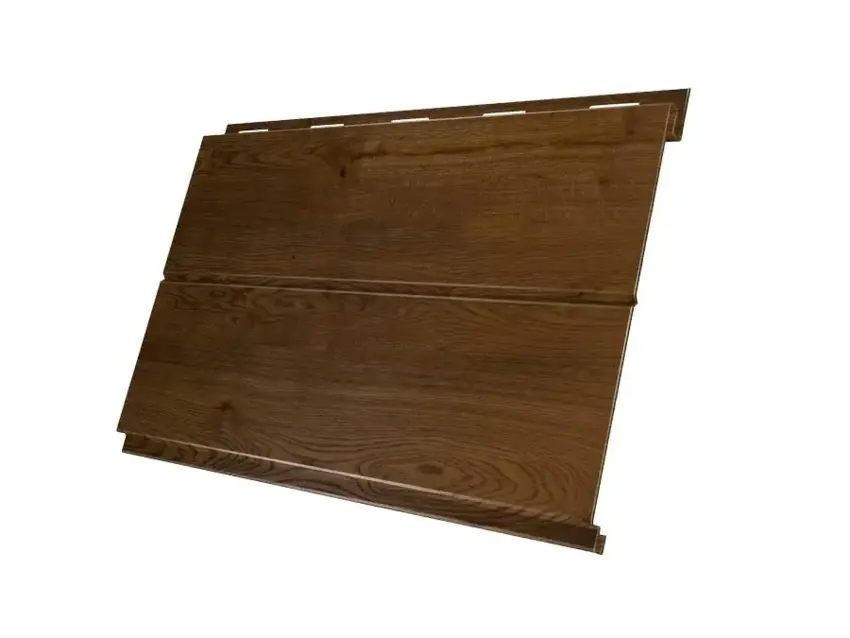 Металлический сайдинг Гранд Лайн / Grand Line профиль Вертикаль, Print 0.45, цвет Antique Wood (Античный дуб) Grand Line подробное изображение