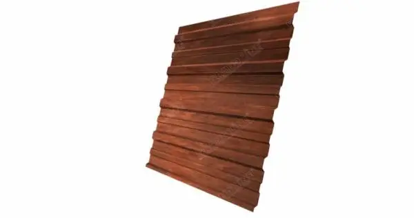 Профнастил С10А Гранд Лайн / Grand Line 0.45 Print Zn 140, цвет Cherry Wood (Бразильская вишня) Grand Line