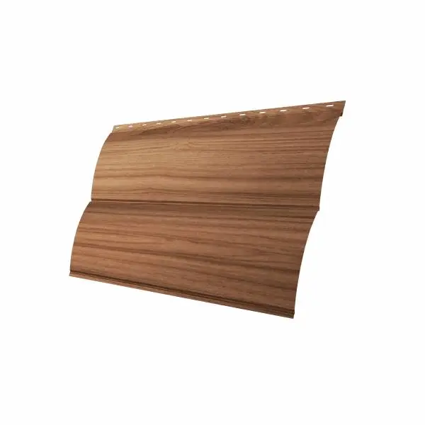 Металлический сайдинг Гранд Лайн / Grand Line профиль Блок-хаус, Print 0.45, цвет Honey Wood (Медовое дерево) Grand Line