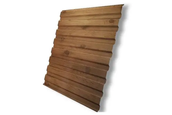 Профнастил С20А Гранд Лайн / Grand Line 0.45 Print Zn 140, цвет Nutwood (Орех) Grand Line