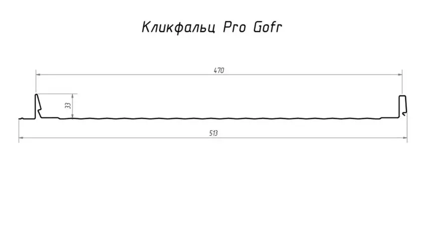 Кликфальц Pro Гранд Лайн / Grand Line, PE 0.45, цвет RAL 5005 (сигнально-синий) Grand Line подробное изображение