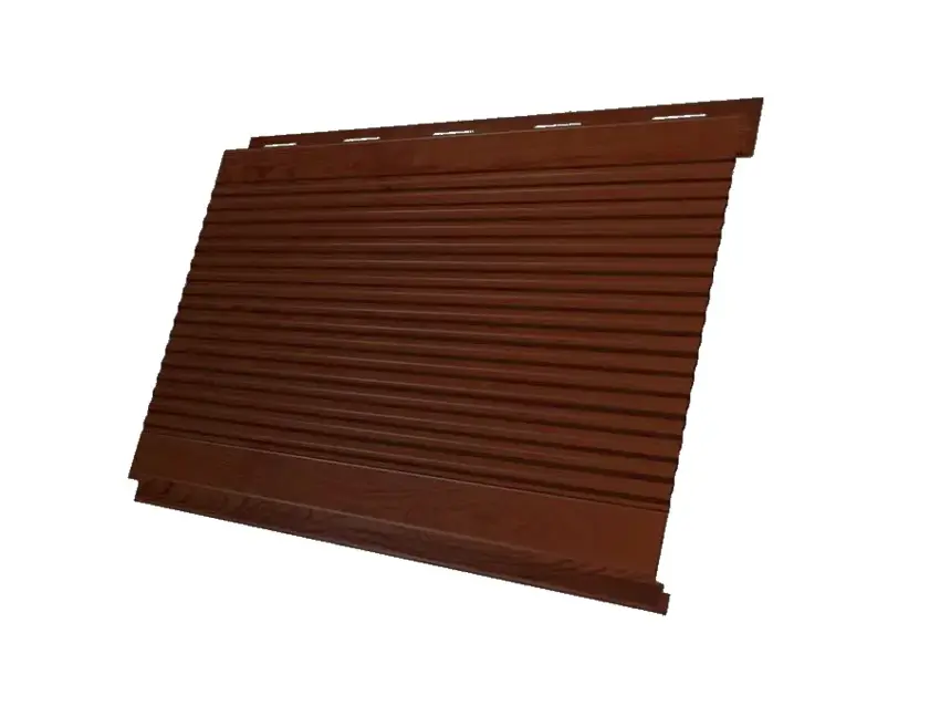 Металлический сайдинг Гранд Лайн / Grand Line профиль Вертикаль, Print 0.45, цвет Cherry Wood (Бразильская вишня) Grand Line подробное изображение