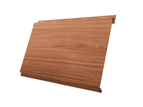 Металлический сайдинг Гранд Лайн / Grand Line профиль Вертикаль, Print 0.45, цвет Honey Wood (Медовое дерево) Grand Line