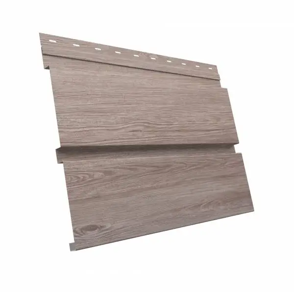 Металлический сайдинг Гранд Лайн / Grand Line профиль Квадро Брус, Print 0.45, цвет White Wood (Беленый дуб) Grand Line