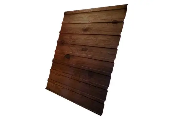 Профнастил С10А Гранд Лайн / Grand Line 0.45 Print Zn 140, цвет Choko Wood (Шоколадное дерево) Grand Line