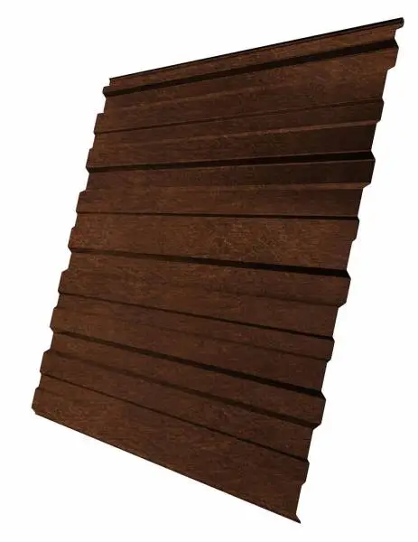 Профнастил С10R Гранд Лайн / Grand Line 0,45 Print Zn 140, цвет Antique Wood (Античный дуб) Grand Line