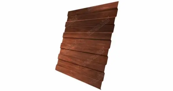 Профнастил С8A Гранд Лайн / Grand Line 0.45 Print Zn 140, цвет Cherry Wood (Бразильская вишня) Grand Line