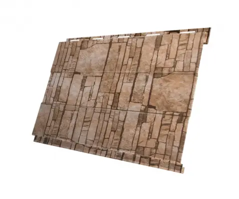Металлический сайдинг Гранд Лайн / Grand Line профиль Вертикаль, Print 0.45, цвет Sand Stone (Камень-песчаник) Grand Line подробное изображение