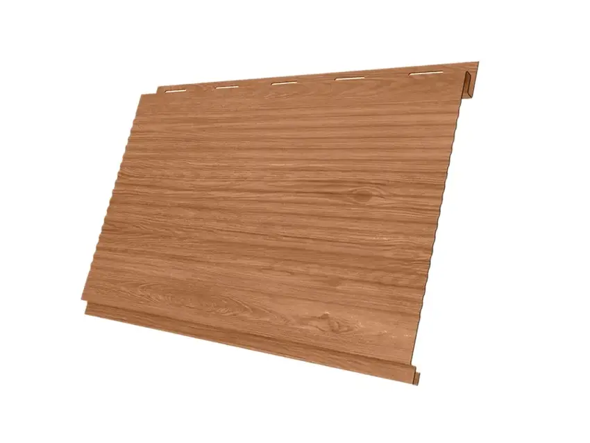 Металлический сайдинг Гранд Лайн / Grand Line профиль Вертикаль, Print 0.45, цвет Honey Wood (Медовое дерево) Grand Line подробное изображение