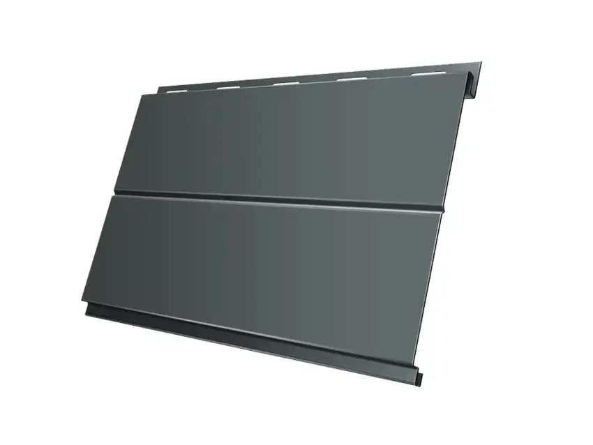 Металлический сайдинг Гранд Лайн / Grand Line профиль Вертикаль, Satin 0.5, цвет Ral 7016 (антрацитово-серый) Grand Line подробное изображение