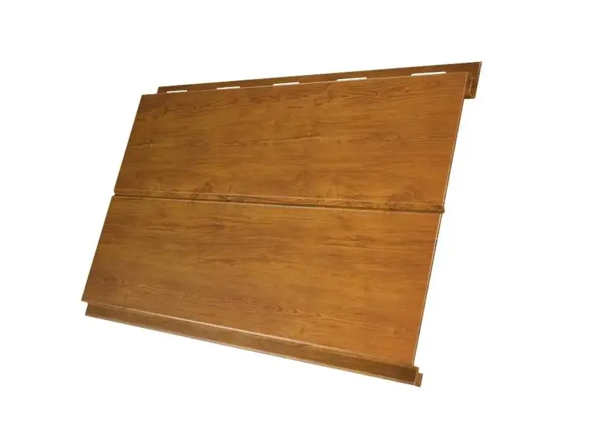 Металлический сайдинг Гранд Лайн / Grand Line профиль Вертикаль, Print 0.45, цвет Golden Wood (Золотой дуб) Grand Line подробное изображение