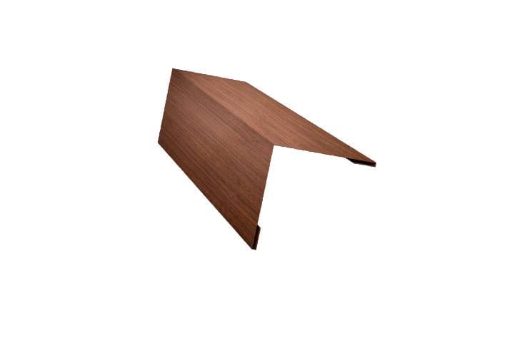 Планка завершающая 50х50 жалюзи Grand Line Milan, 0,45 Print Elite, Choco Wood Grand Line