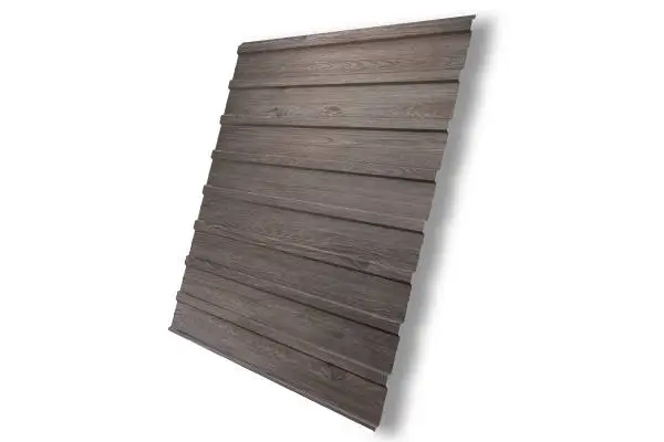 Профнастил С10А Гранд Лайн / Grand Line 0.45 Print Zn 140, цвет White Wood (Беленый дуб) Grand Line