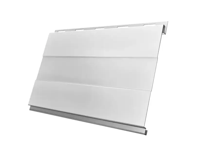 Металлический сайдинг Гранд Лайн / Grand Line профиль Вертикаль, Drap 0.45, цвет Ral 9003 (сигнально-белый) Grand Line подробное изображение