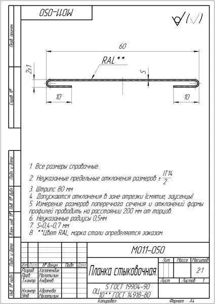 Планка стыковочная Grand Line (Гранд Лайн), Print, 60 мм Grand Line подробное изображение