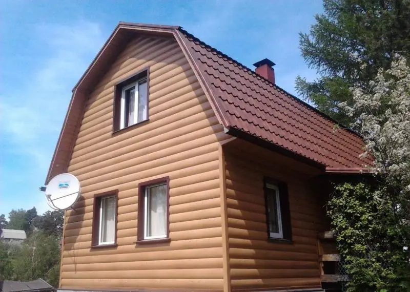 Металлический сайдинг Гранд Лайн / Grand Line профиль Блок-хаус, Quarzit 0.5, цвет Ral 3005 (красное вино) Grand Line подробное изображение