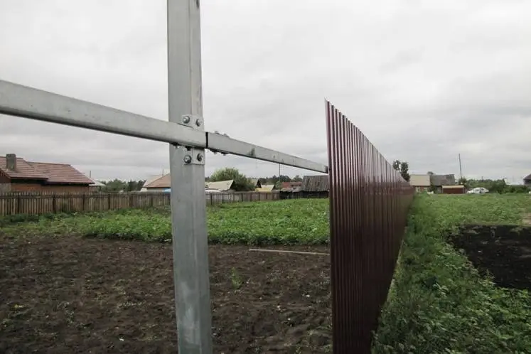 Модульное ограждение Гранд Лайн / Grand Line Colority Zinc, Zn, высота 2 м, столб 3 м Grand Line подробное изображение