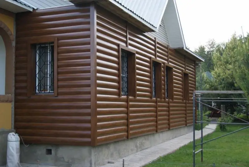 Металлический сайдинг Гранд Лайн / Grand Line профиль Блок-хаус, Satin 0.5, цвет Ral 7024 (мокрый асфальт) Grand Line подробное изображение