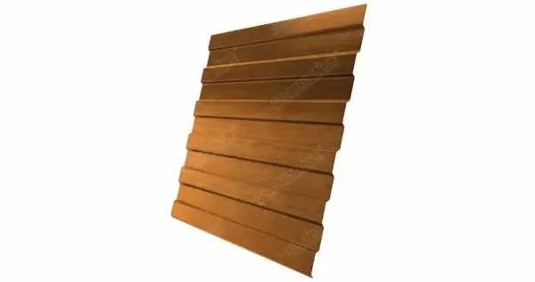Профнастил С8A Гранд Лайн / Grand Line 0.45 Print dp Zn 200/140, цвет Golden Wood (Золотой дуб) Grand Line